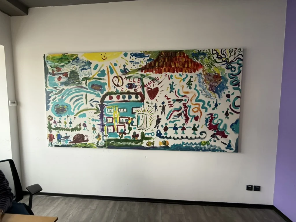 Large-format artwork mounting