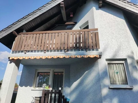 Balcony awning mounting