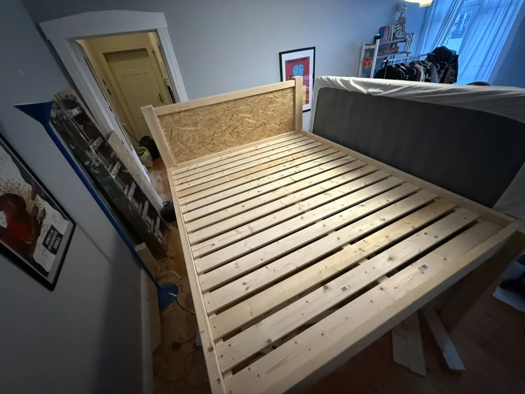 Custom bed — designed & built