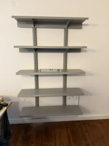 Wall-mounted shelving